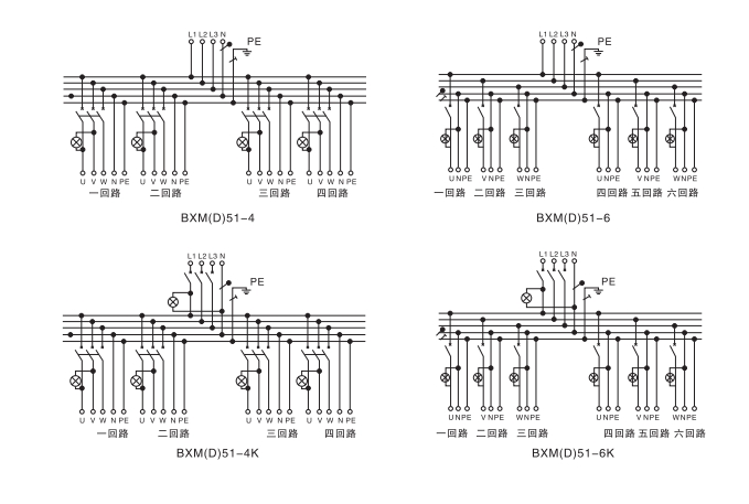 防爆配電箱電氣原理圖 防爆配電箱電氣原理圖